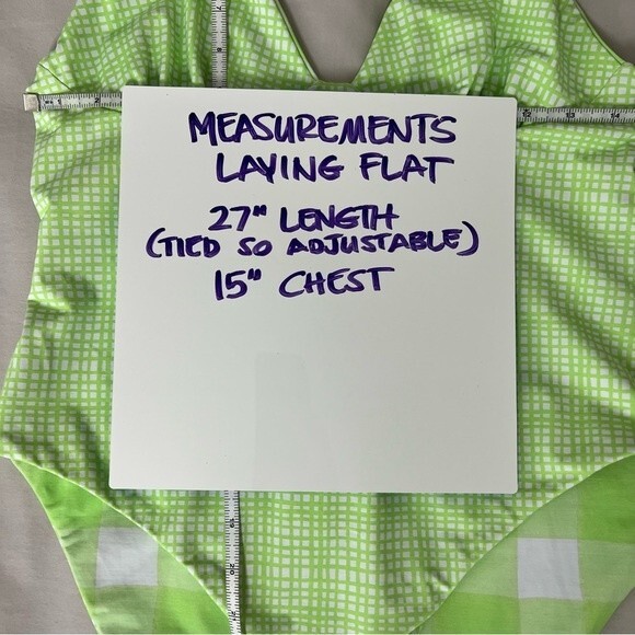 Solid and Striped Women's Size XL Olympia One Piece Reversible Swimsuit Green - Picture 9 of 11
